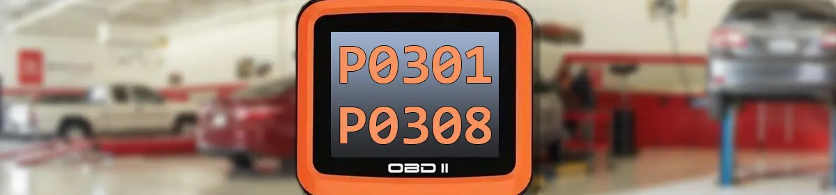Toyota P0301, P0302, P0303, P0304, P0305, P0306, P0307, P0308 Código de erro